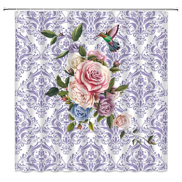 flower shower curtain purple lace print theme background seasonal peony flower color feather hummingbird, bathroom shower
flower shower curtain purple lace print theme background seasonal peony flower color feather hummingbird, bathroom shower