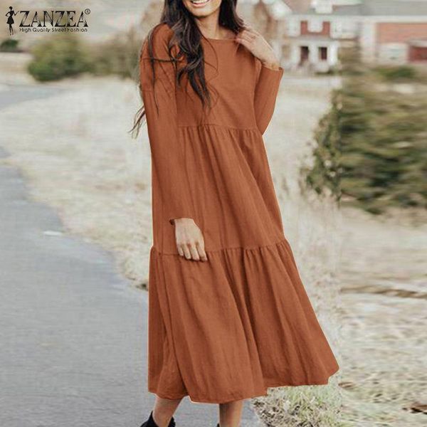 casual dresses holiday ruffle vestidos 2022 women long sleeve sundress autumn vintage o neck solid midi dress female jupe kaftan, Black;gray
casual dresses holiday ruffle vestidos 2022 women long sleeve sundress autumn vintage o neck solid midi dress female jupe kaftan, Black;gray
