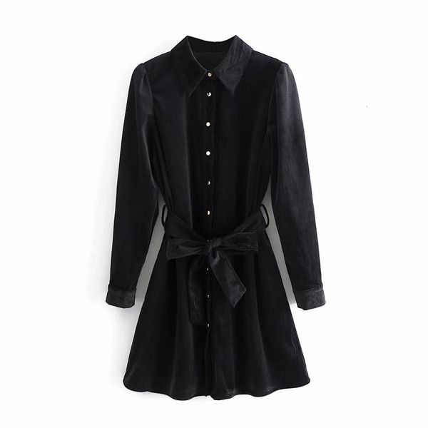 dresses veet collared long sleeves belted short for women femme robe ropa mujer vestidos, Black;gray
dresses veet collared long sleeves belted short for women femme robe ropa mujer vestidos, Black;gray