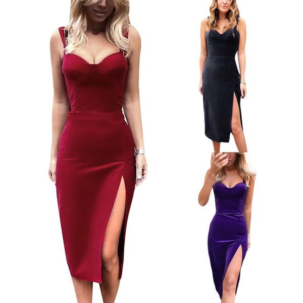 women fashion sleeveless split dress ladies female stylish solid color for party summer wholesale casual dresses, Black;gray
women fashion sleeveless split dress ladies female stylish solid color for party summer wholesale casual dresses, Black;gray