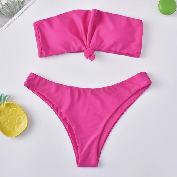 women's swimwear women adjustable back lace-up bandeau bikini off shoulder set ribbed swimsuit female pink bathing suit, White;black
women's swimwear women adjustable back lace-up bandeau bikini off shoulder set ribbed swimsuit female pink bathing suit, White;black
