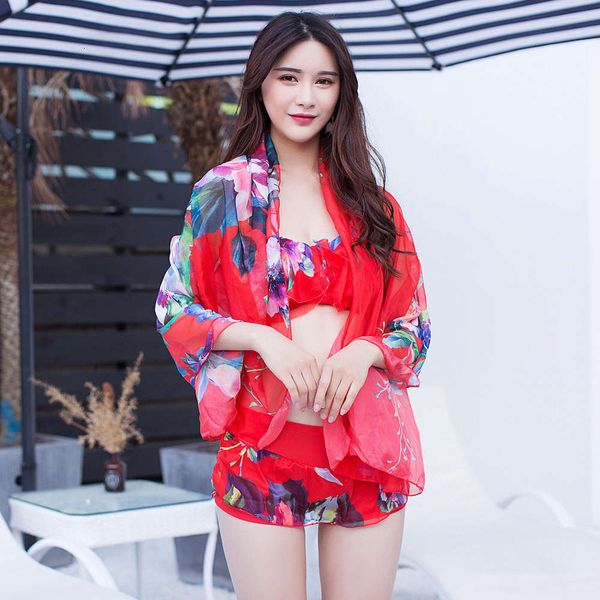 ms swimsuit printing fashion chiffon bikini three piece skirt style flat angle swimsuit, White;black
ms swimsuit printing fashion chiffon bikini three piece skirt style flat angle swimsuit, White;black