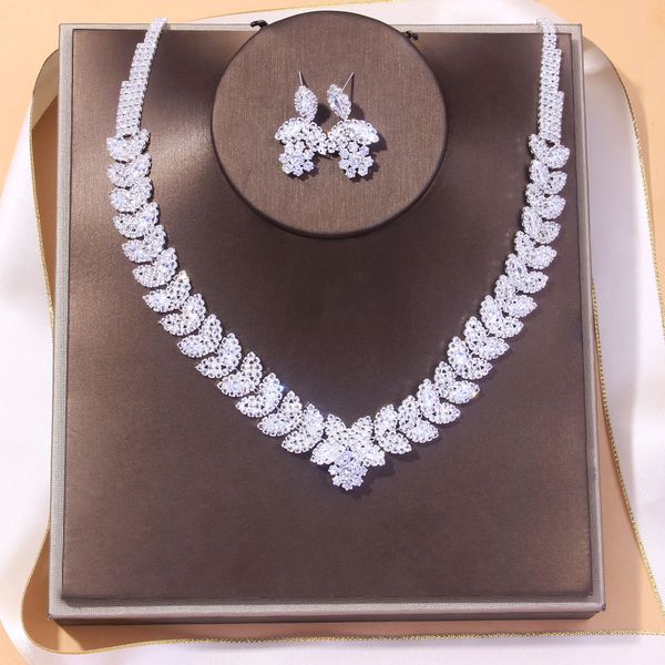 jewelry set luxury zircon necklace earrings two piece dress accessories female fashion bride jewelry, Slivery;golden
jewelry set luxury zircon necklace earrings two piece dress accessories female fashion bride jewelry, Slivery;golden