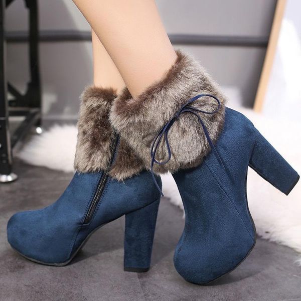 boots 2021 size 35-42 plus women's shoes for fall/winter thick high-heeled flannel frosted short, Black
boots 2021 size 35-42 plus women's shoes for fall/winter thick high-heeled flannel frosted short, Black