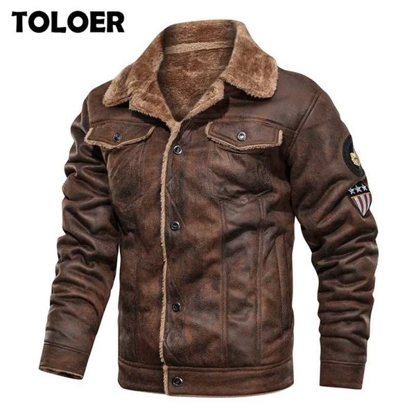 winter warm army tactical jackets men pilot bomber flight military jacket male casual thick fleece cotton wool liner coat suede 211126, Black;brown
winter warm army tactical jackets men pilot bomber flight military jacket male casual thick fleece cotton wool liner coat suede 211126, Black;brown