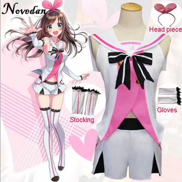 anime costumes virtual youtuber kizuna ai cosplay costume girls japanese anime sailor uniforms full set shorts headwear gloves stockings, Black
anime costumes virtual youtuber kizuna ai cosplay costume girls japanese anime sailor uniforms full set shorts headwear gloves stockings, Black