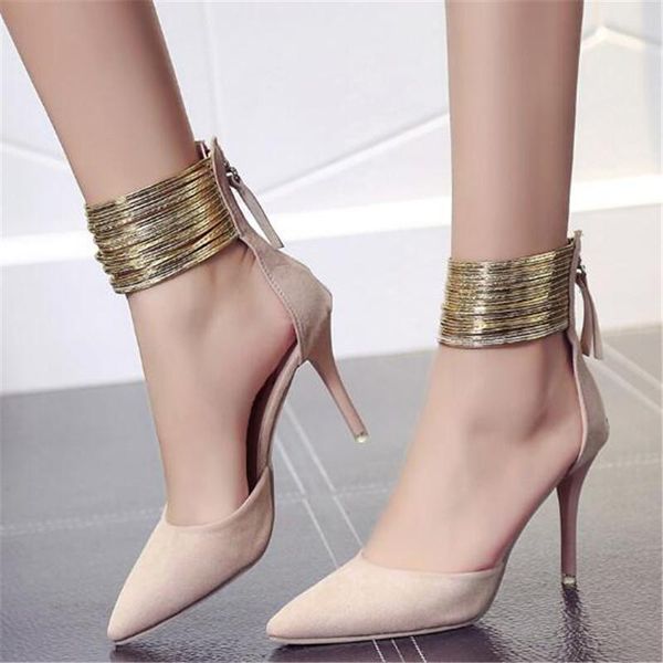 dress shoes elegant mary jane designer metal chain women high heels pointed toe party heel ladies pumps big size zapatillas mujer, Black
dress shoes elegant mary jane designer metal chain women high heels pointed toe party heel ladies pumps big size zapatillas mujer, Black
