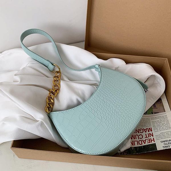 simple stone pattern women single chain shoulder bag elegant design ladies half-moon underarm fashion female handbags purses cross body
simple stone pattern women single chain shoulder bag elegant design ladies half-moon underarm fashion female handbags purses cross body