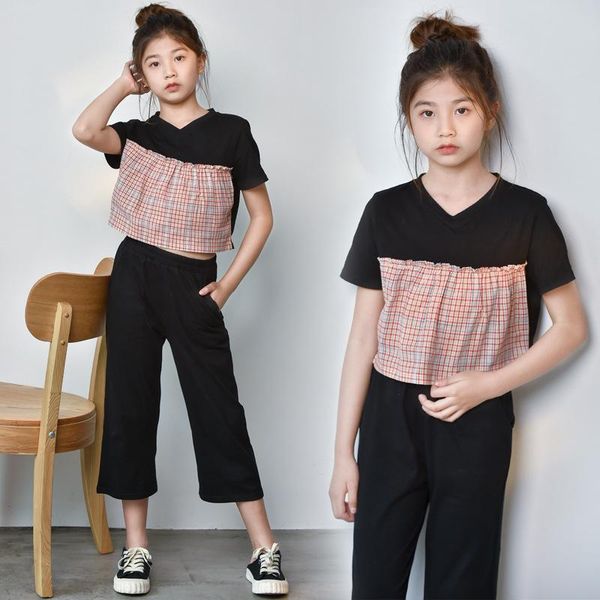 years kids girls summer casual suits korean style black pants 2 pieces clothes set for teenage girl clothing sets, White
years kids girls summer casual suits korean style black pants 2 pieces clothes set for teenage girl clothing sets, White