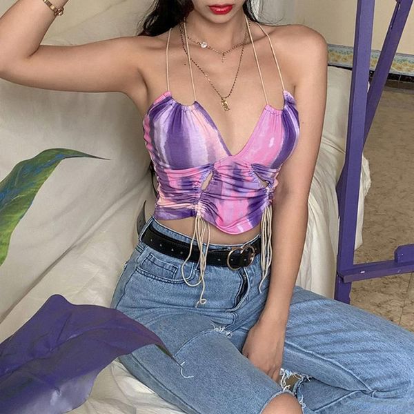 women's tanks & camis e-girl tie dye halter bandage ruched crop y2k sweet chic backless deep v-neck purple cami streetwear party tank, White
women's tanks & camis e-girl tie dye halter bandage ruched crop y2k sweet chic backless deep v-neck purple cami streetwear party tank, White