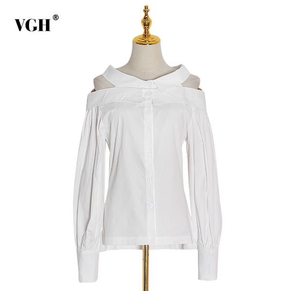 vgh patchwork casual shirts for women o neck long sleeve off shoulder hollow out temperament blouses female fashion new clothing 210421, White
vgh patchwork casual shirts for women o neck long sleeve off shoulder hollow out temperament blouses female fashion new clothing 210421, White