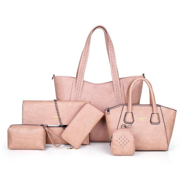 doudou 2021 women's bag six piece set simple temperament fashion one shoulder messenger handbag evening bags
doudou 2021 women's bag six piece set simple temperament fashion one shoulder messenger handbag evening bags