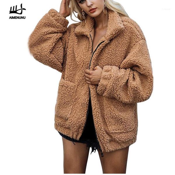 elegant faux fur coat women 2021 autumn winter warm soft zipper jacket female plush overcoat casual outerwear1, Black
elegant faux fur coat women 2021 autumn winter warm soft zipper jacket female plush overcoat casual outerwear1, Black