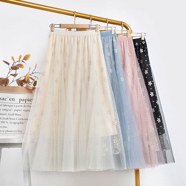 skirts spring woman high waist floral print mesh women a-line pleated solid mujer faldas femme jupes outwear t1jk, Black
skirts spring woman high waist floral print mesh women a-line pleated solid mujer faldas femme jupes outwear t1jk, Black