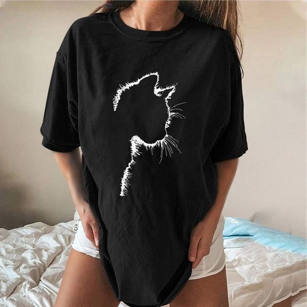 women's t-shirt woman harajuku graphic t-shirts summer streetweear women lovely animal cat print kawaii short sleeve camiseta #t1g, White
women's t-shirt woman harajuku graphic t-shirts summer streetweear women lovely animal cat print kawaii short sleeve camiseta #t1g, White