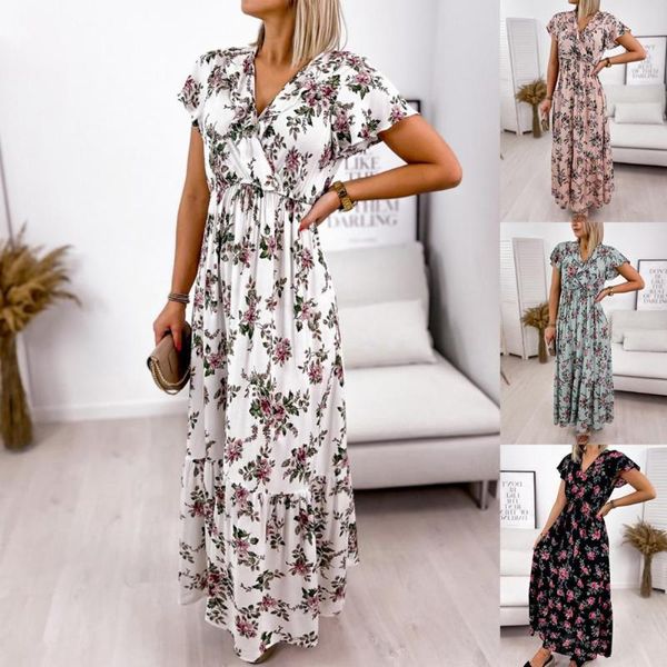 casual dresses dress v neck waist tight lotus leaf women short sleeve loose for date midi chiffon beach vestidos, Black;gray
casual dresses dress v neck waist tight lotus leaf women short sleeve loose for date midi chiffon beach vestidos, Black;gray