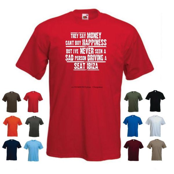 men's t-shirts 'seat ibiza' mens funny car gift t-shirt 'they say money can't buy happiness...', White;black
men's t-shirts 'seat ibiza' mens funny car gift t-shirt 'they say money can't buy happiness...', White;black