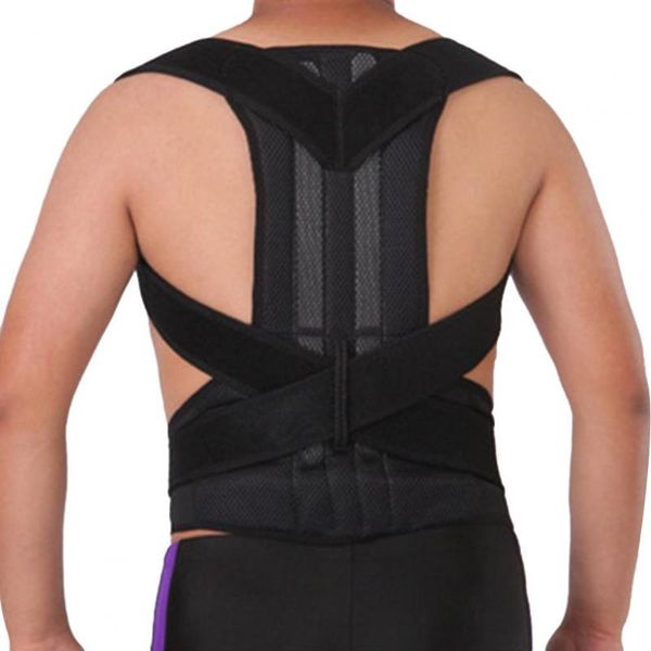 back support 2021 men women posture corrector shoulder brace clavicle adjustable belt, Black;blue
back support 2021 men women posture corrector shoulder brace clavicle adjustable belt, Black;blue