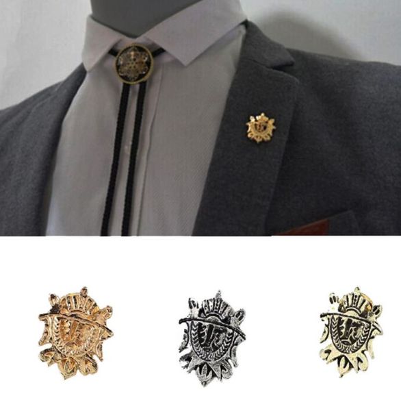 european and american fashion retro brooch men's suit temperament crown shield shirt pin accessories, Gray
european and american fashion retro brooch men's suit temperament crown shield shirt pin accessories, Gray