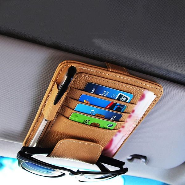 car organizer pu leather auto multifunctional storage bag sun visor card holder case glasses clip stowing tidying pack
car organizer pu leather auto multifunctional storage bag sun visor card holder case glasses clip stowing tidying pack