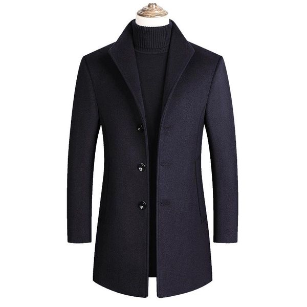 men wool blends coats 2021 autumn winter solid color men's jacket luxurious brand clothing &, Black
men wool blends coats 2021 autumn winter solid color men's jacket luxurious brand clothing &, Black