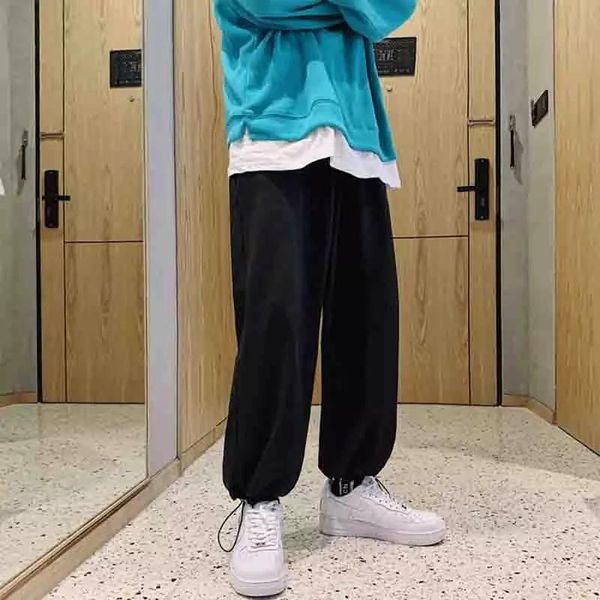 nine point hip hop basic pants fashion sports versatile solid color casual knickerbockers youth men's korean binding, Black
nine point hip hop basic pants fashion sports versatile solid color casual knickerbockers youth men's korean binding, Black
