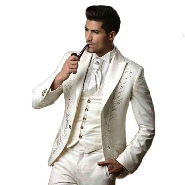 men's suits & blazers custom made 3 pieces groom tuxedos wedding for men smen mens (jacket+pant+vest+tie) terno 02ui, White;black
men's suits & blazers custom made 3 pieces groom tuxedos wedding for men smen mens (jacket+pant+vest+tie) terno 02ui, White;black