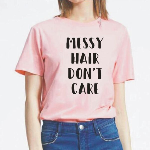 women tshirt short sleeve casual funny messy hair don't care letter print tee shirt femme hipster harajuku tshirts women's t-shir, White
women tshirt short sleeve casual funny messy hair don't care letter print tee shirt femme hipster harajuku tshirts women's t-shir, White