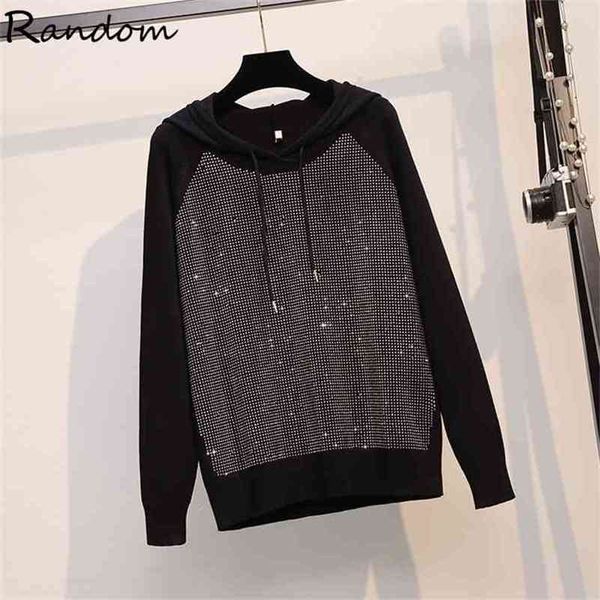 korea fashion women long sleeve pullovers all-matched casual hooded knitted sweater ladies clothing plus size 210806, White;black
korea fashion women long sleeve pullovers all-matched casual hooded knitted sweater ladies clothing plus size 210806, White;black