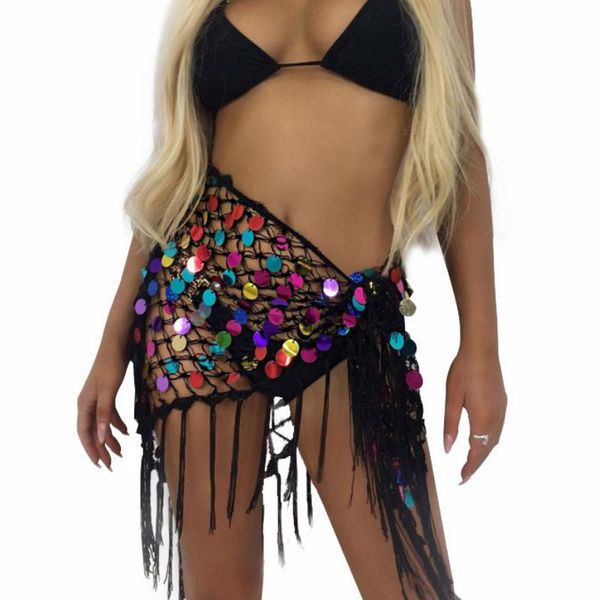 sequin tassel beach skirt women bikini hollow out high slit chiffon belly dance hip scarf lady coins mini skirts women's swimwear, White;black
sequin tassel beach skirt women bikini hollow out high slit chiffon belly dance hip scarf lady coins mini skirts women's swimwear, White;black