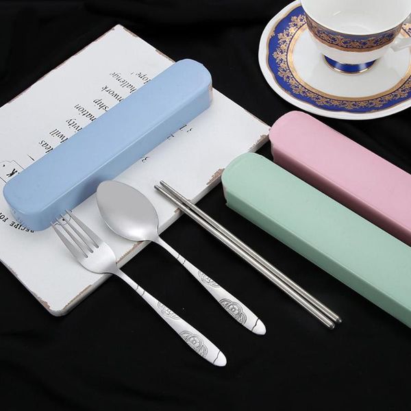 dinnerware sets stainless steel cutlery set printed fork spoon chopsticks portable student travel three-piece promotional gifts
dinnerware sets stainless steel cutlery set printed fork spoon chopsticks portable student travel three-piece promotional gifts