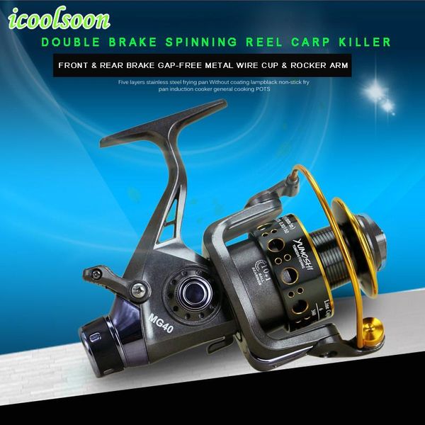 icoolsoon double release front & rear brake sea throwing rod carp saltwater baitcasting spinning fishing wheel reel metal gear reels
icoolsoon double release front & rear brake sea throwing rod carp saltwater baitcasting spinning fishing wheel reel metal gear reels