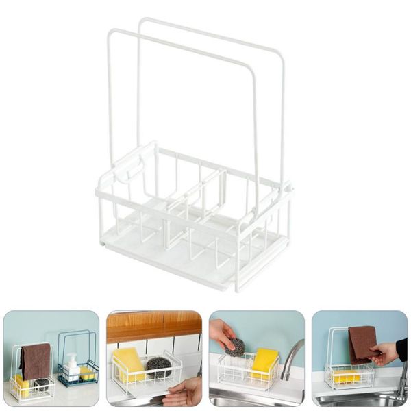 hooks & rails 1pc sponge holder drain tray storage rack dish cloth (white)
hooks & rails 1pc sponge holder drain tray storage rack dish cloth (white)