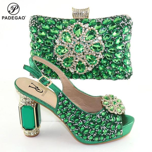 dress shoes green color nigerian women matching and bag set sweet to match with appliques for party, Black
dress shoes green color nigerian women matching and bag set sweet to match with appliques for party, Black