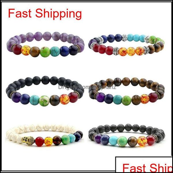 beaded, strands bracelets jewelry 7 chakra men black lava healing nce beads reiki buddha prayer natural stone yoga drop delivery 2021 ypmtq
beaded, strands bracelets jewelry 7 chakra men black lava healing nce beads reiki buddha prayer natural stone yoga drop delivery 2021 ypmtq