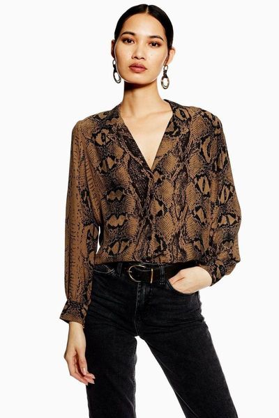 women's blouses & shirts women leopard/snake skin printed blouse spring autumn long sleeve lapel button down casual loose stylish shir, White
women's blouses & shirts women leopard/snake skin printed blouse spring autumn long sleeve lapel button down casual loose stylish shir, White