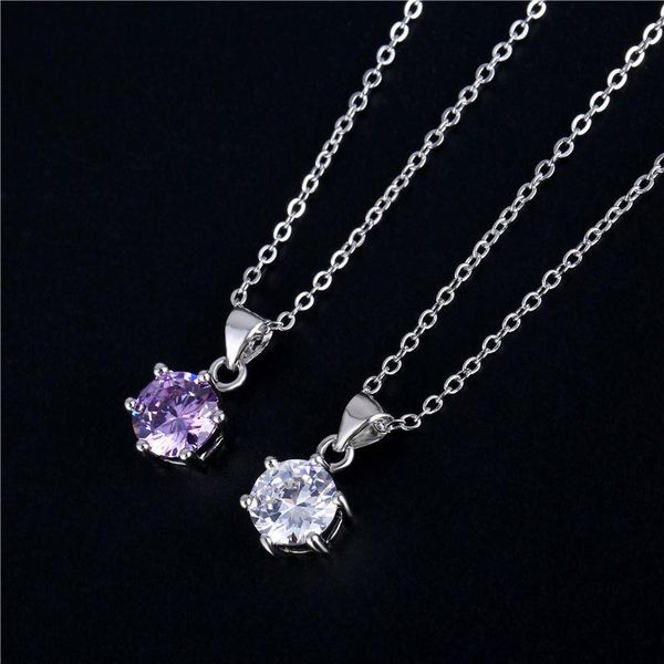 pendant necklaces jewelry gift stainless steel women's creative exquisite zircon clavicle for women girls, Silver
pendant necklaces jewelry gift stainless steel women's creative exquisite zircon clavicle for women girls, Silver