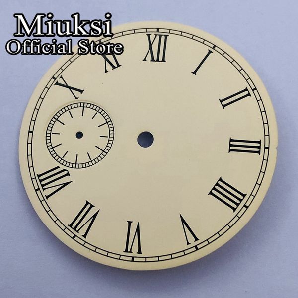 38.9mm light yellow dial fit eta 6497 or seagull st3600 movement