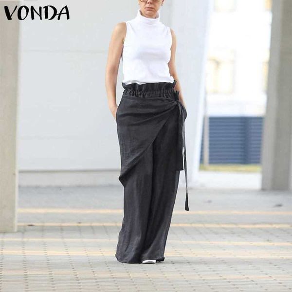women's pants & capris vonda women wide leg spring summer female casual elastic waist trousers plus size bottom pantalon kgy8, Black;white
women's pants & capris vonda women wide leg spring summer female casual elastic waist trousers plus size bottom pantalon kgy8, Black;white
