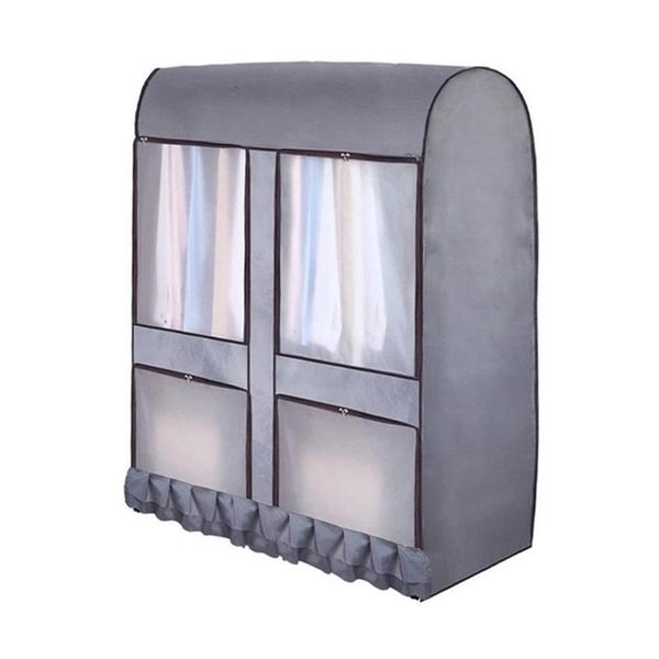 clothing & wardrobe storage dustproof garment rack cover large capacity waterproof protector with zip-fastener and pockets
clothing & wardrobe storage dustproof garment rack cover large capacity waterproof protector with zip-fastener and pockets