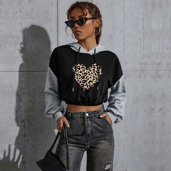 women's hoodies & sweatshirts hoodie heart-shaped printed short pullover splicing drawstring long sleeve sweatshirt women clothes, Black
women's hoodies & sweatshirts hoodie heart-shaped printed short pullover splicing drawstring long sleeve sweatshirt women clothes, Black
