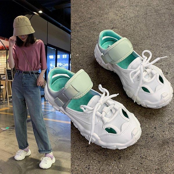 thick bottom sports sandals female 2021 summer wild hollow breathable ugly cute fashion daddy shoes tide z979, Black
thick bottom sports sandals female 2021 summer wild hollow breathable ugly cute fashion daddy shoes tide z979, Black