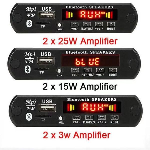 & mp4 players 2*3w/2*25w mp3 player bluetooth decoder board 12v 5.0 50w car fm radio module support tf usb aux
& mp4 players 2*3w/2*25w mp3 player bluetooth decoder board 12v 5.0 50w car fm radio module support tf usb aux