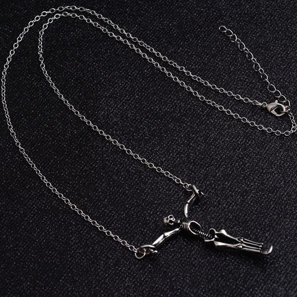 pendant necklaces retro steampunk women alloy skeleton skull stainless metal necklace jewelry gift for men, Silver
pendant necklaces retro steampunk women alloy skeleton skull stainless metal necklace jewelry gift for men, Silver