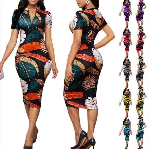 summer bodycon party women dresses banana leaf print sleeve zipper v neck slim bandage hip office lady pencil robe, Black;gray
summer bodycon party women dresses banana leaf print sleeve zipper v neck slim bandage hip office lady pencil robe, Black;gray