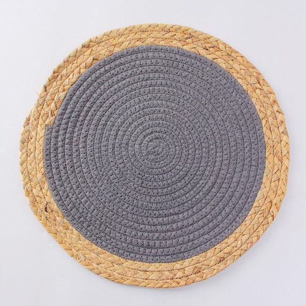 mats & pads 1pcs european linen products placemats straw and cotton rope material thickened table non-slip insulation anti- placemat
mats & pads 1pcs european linen products placemats straw and cotton rope material thickened table non-slip insulation anti- placemat