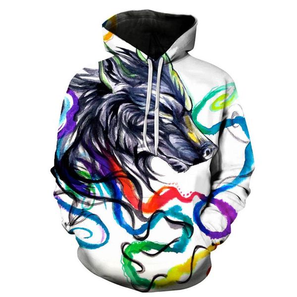 men's hoodies & sweatshirts artistic design 3d graffiti colorful wolf hoodie men and women spring autumn fashion anime hooded sweater s, Black
men's hoodies & sweatshirts artistic design 3d graffiti colorful wolf hoodie men and women spring autumn fashion anime hooded sweater s, Black