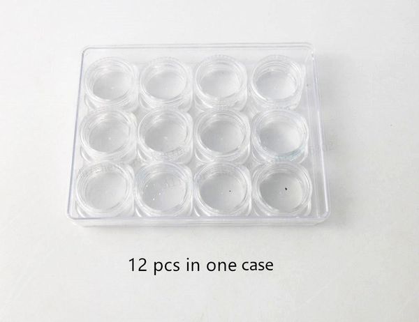 5cases x 1g mini refillable bottles travel face cream jar small cosmetic container plastic sample makeup pot 12/bag storage & jars
5cases x 1g mini refillable bottles travel face cream jar small cosmetic container plastic sample makeup pot 12/bag storage & jars