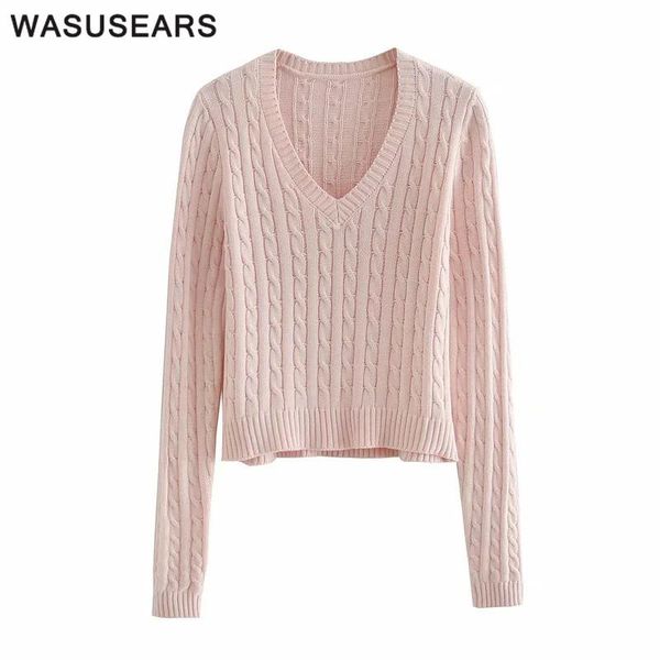 women's sweaters fall 2021 women long sleeve v neck knitted sweater casual ladies solid twist pink cute gray green pullover korean chic, White;black
women's sweaters fall 2021 women long sleeve v neck knitted sweater casual ladies solid twist pink cute gray green pullover korean chic, White;black