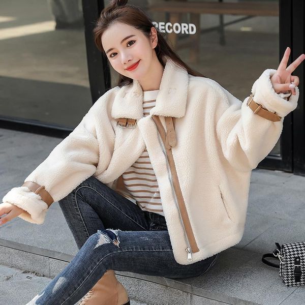 women's wool & blends zcsmll 2021 autumn winter jackets turn-down collar long sleeve korean fashion solid color women loose coat tide, Black
women's wool & blends zcsmll 2021 autumn winter jackets turn-down collar long sleeve korean fashion solid color women loose coat tide, Black